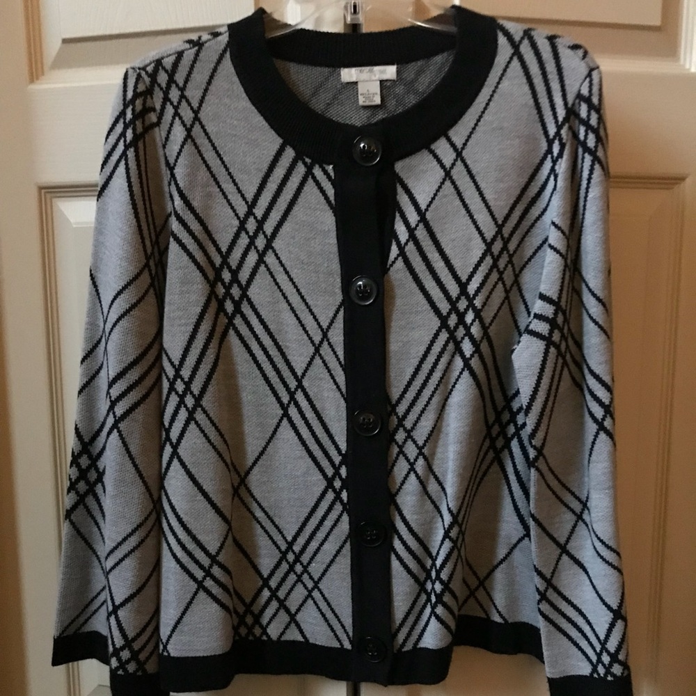 Black/Gray Cardigan